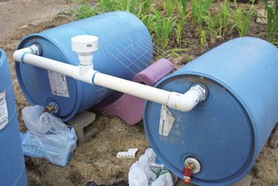 Creative uses: The Memphis

Urban Garden Program has recycled plastic barrels into water tanks,

rainwater catchers and even storage containers for manure.

They’ve also turned chlorine barrels into low-maintenance

composting containers.