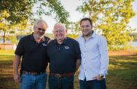 Three generations: Brian, Eugene and Darrel Short (L-R) have been key to Custom Pools’ success.