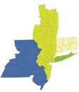 Fab four: To better serve members, the Northeast Spa & Pool Association has gone from five to four chapters. (Map: NESPA)