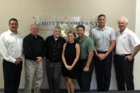 Blithe sales staffers pay a visit to the LaMotte factory in Chestertown, Maryland.