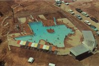 Bird's eye view of the Texas Pool from 1960