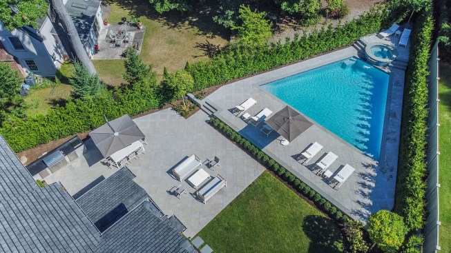 Residential Concrete Pools, Freeform: Mufson Landscape Design, Norwood, N.J.