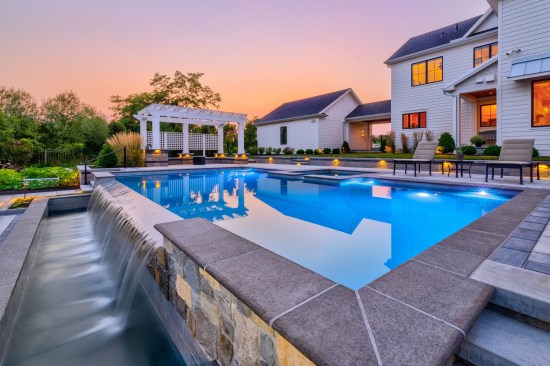 GOLDResidential Concrete Pools Geometric AquavisionsCarlisle, Pa.