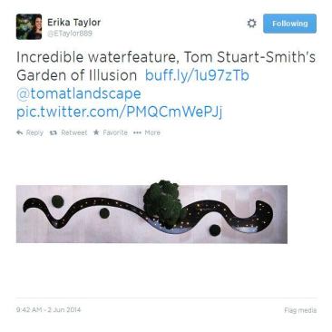 @poolspanews editorial director 
@ETaylor889&nbsp;sure has a keen eye for design. Just look at this exotic water feature she discovered by 
@tomatlandscape! Have a stellar project you'd like to share with us? Tweet it to @poolspanews and include #PSNSocialService in your post.