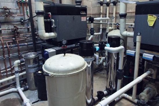 “The owners of these buildings are more informed now,” says Lebron, who recently put together the system shown here. “A lot of these people are real progressive with their own pools and if you have [one] with UV and you love it, you go with something you trust.”  Photo by Denise Baker