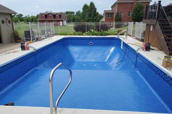 Ideally, the vacuum should bring the liner as tight as a coat of paint before water is even added to the pool. For larger pools, more than one vacuum may be necessary.