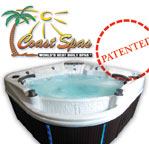 Coast Spas Patents Negative Edge Spa!Coast Spas receives patent to exclusively build the world’s only Negative Edge Spas, a feature found in the luxurious Cascade Series from Coast Spas.